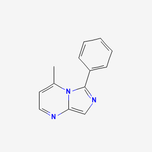 molecular formula C13H11N3 B3360400 4-Methyl-6-phenylimidazo[1,5-a]pyrimidine CAS No. 88875-32-5
