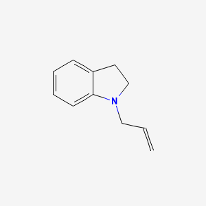 molecular formula C11H13N B3360405 1H-Indole, 2,3-dihydro-1-(2-propen-1-yl)- CAS No. 88876-27-1