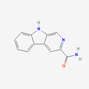 molecular formula C12H9N3O B3360411 9H-Pyrido[3,4-b]indole-3-carboxamide CAS No. 88932-13-2