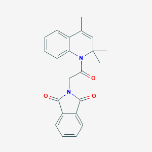molecular formula C22H20N2O3 B336049 2-[2-Oxo-2-(2,2,4-trimethylquinolin-1-yl)ethyl]isoindole-1,3-dione 