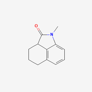 molecular formula C12H13NO B3360542 2a,3,4,5-Tetrahydro-1-methylbenz(cd)indol-2(1H)-one CAS No. 89170-79-6