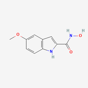 molecular formula C10H10N2O3 B3360547 N-Hydroxy-5-methoxy-1H-indole-2-carboxamide CAS No. 89175-10-0