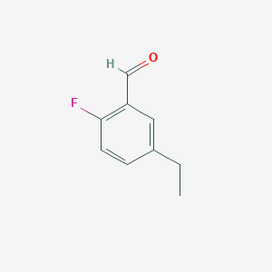 molecular formula C9H9FO B3360556 5-Ethyl-2-fluorobenzaldehyde CAS No. 891843-59-7