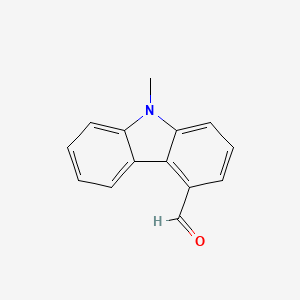 B3360636 9H-Carbazole-4-carboxaldehyde, 9-methyl- CAS No. 89369-26-6