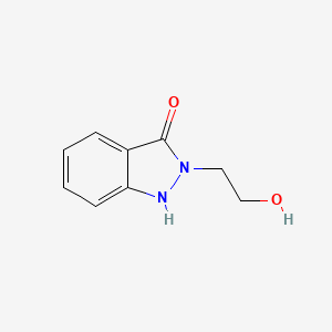 molecular formula C9H10N2O2 B3360645 2-(2-hydroxyethyl)-1H-indazol-3(2H)-one CAS No. 89438-60-8