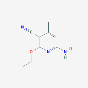 molecular formula C9H11N3O B3360687 6-Amino-2-ethoxy-4-methylpyridine-3-carbonitrile CAS No. 894804-37-6