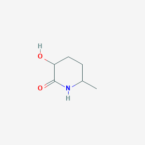 molecular formula C6H11NO2 B3360705 3-Hydroxy-6-methylpiperidin-2-one CAS No. 89531-35-1