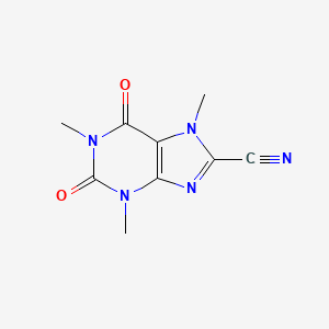 molecular formula C9H9N5O2 B3360708 1,3,7-Trimethyl-2,6-dioxo-2,3,6,7-tetrahydro-1H-purine-8-carbonitrile CAS No. 89588-28-3