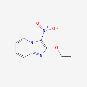 molecular formula C9H9N3O3 B3360743 Imidazo[1,2-a]pyridine, 2-ethoxy-3-nitro- CAS No. 89717-70-4