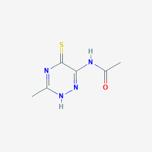 N-(3-Methyl-5-sulfanylidene-2,5-dihydro-1,2,4-triazin-6-yl)acetamide