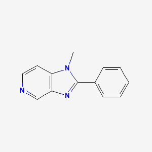 molecular formula C13H11N3 B3360758 1H-Imidazo[4,5-c]pyridine, 1-methyl-2-phenyl- CAS No. 89734-93-0