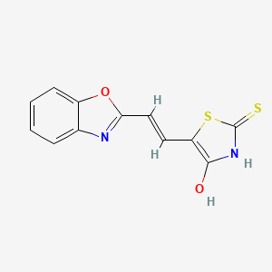 5-(2-(Benzo[d]oxazol-2(3H)-ylidene)ethylidene)-2-thioxothiazolidin-4-one