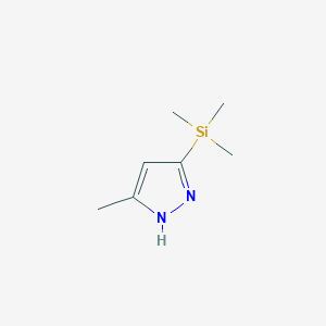 1H-Pyrazole, 3-methyl-5-(trimethylsilyl)-