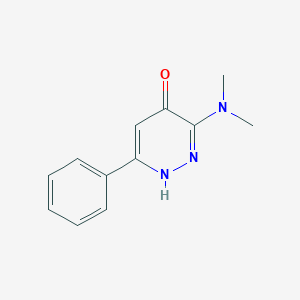 4-Pyridazinol, 3-(dimethylamino)-6-phenyl-