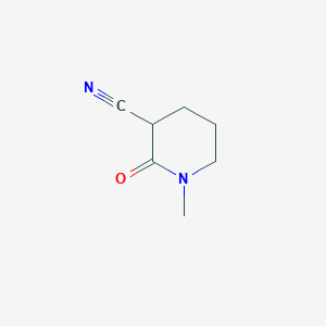 molecular formula C7H10N2O B3360853 1-Methyl-2-oxopiperidine-3-carbonitrile CAS No. 89943-07-7