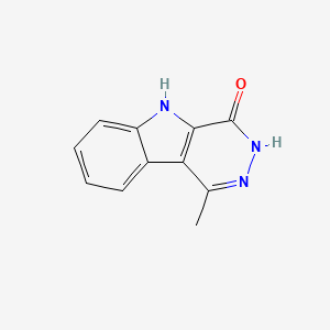 molecular formula C11H9N3O B3360881 1-Methyl-3H-pyridazino[4,5-b]indol-4(5H)-one CAS No. 90016-87-8