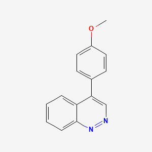 molecular formula C15H12N2O B3360916 4-(4-Methoxyphenyl)cinnoline CAS No. 90141-86-9