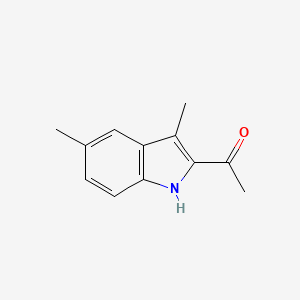 molecular formula C12H13NO B3360928 1-(3,5-dimethyl-1H-indol-2-yl)ethanone CAS No. 90251-38-0
