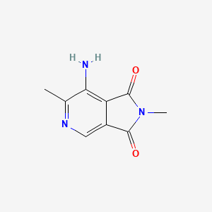 molecular formula C9H9N3O2 B3360950 7-Amino-2,6-dimethyl-1H-pyrrolo[3,4-c]pyridine-1,3(2H)-dione CAS No. 90330-09-9