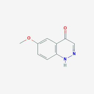 molecular formula C9H8N2O2 B3360963 6-Methoxy-4-hydroxycinnoline CAS No. 90417-26-8