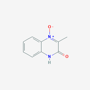 molecular formula C9H8N2O2 B3360970 3-Methyl-4-oxo-4lambda~5~-quinoxalin-2(1H)-one CAS No. 90417-40-6