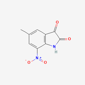 molecular formula C9H6N2O4 B3360978 5-methyl-7-nitro-1H-indole-2,3-dione CAS No. 90418-79-4