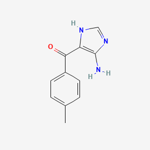 molecular formula C11H11N3O B3360990 (4-Amino-1H-imidazol-5-yl)(4-methylphenyl)methanone CAS No. 905311-76-4