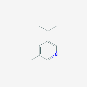 molecular formula C9H13N B3360992 3-Methyl-5-(1-methylethyl)-pyridine CAS No. 90554-38-4