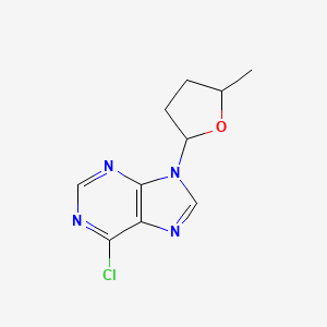 6-Chloro-9-(5-methyloxolan-2-yl)purine
