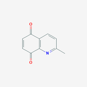 molecular formula C10H7NO2 B3361013 5,8-喹喔啉二酮，2-甲基- CAS No. 90800-33-2