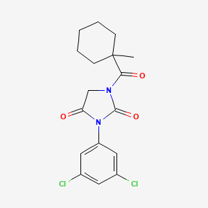 molecular formula C17H18Cl2N2O3 B3361015 3-(3,5-Dichlorophenyl)-1-(1-methylcyclohexanecarbonyl)imidazolidine-2,4-dione CAS No. 90815-29-5