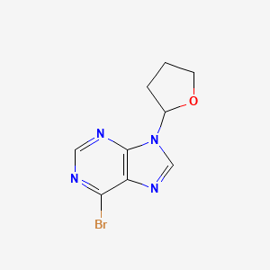 molecular formula C9H9BrN4O B3361042 6-Bromo-9-(oxolan-2-yl)purine CAS No. 91003-84-8