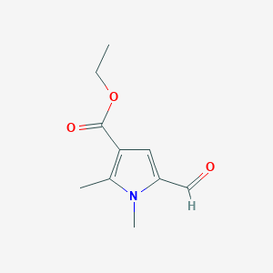 molecular formula C10H13NO3 B3361049 Ethyl 5-formyl-1,2-dimethyl-1H-pyrrole-3-carboxylate CAS No. 91012-93-0