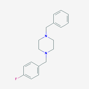 molecular formula C18H21FN2 B336108 1-Benzyl-4-(4-fluorobenzyl)piperazine 