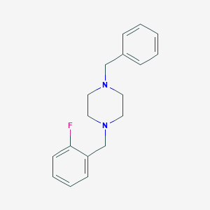 molecular formula C18H21FN2 B336109 1-Benzyl-4-(2-fluorobenzyl)piperazine 