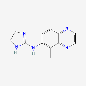 molecular formula C12H13N5 B3361090 N-(4,5-dihydro-1H-imidazol-2-yl)-5-methylquinoxalin-6-amine CAS No. 91147-45-4