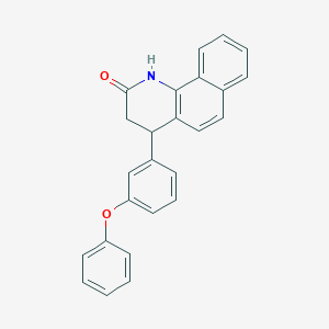 molecular formula C25H19NO2 B336111 4-(3-phenoxyphenyl)-3,4-dihydrobenzo[h]quinolin-2(1H)-one 