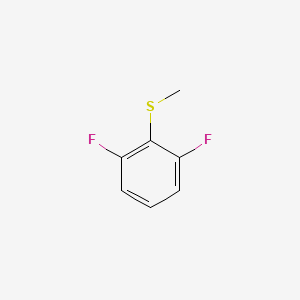 molecular formula C7H6F2S B3361152 Benzene, 1,3-difluoro-2-(methylthio)- CAS No. 91524-69-5