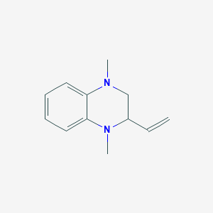 molecular formula C12H16N2 B3361160 2-Ethenyl-1,4-dimethyl-1,2,3,4-tetrahydroquinoxaline CAS No. 91556-74-0