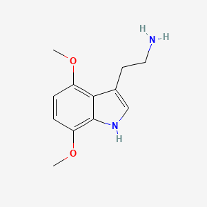 molecular formula C12H16N2O2 B3361168 2-(4,7-Dimethoxy-1h-indol-3-yl)ethylamine CAS No. 91557-43-6