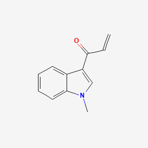 molecular formula C12H11NO B3361170 2-Propen-1-one, 1-(1-methyl-1H-indol-3-yl)- CAS No. 91568-93-3