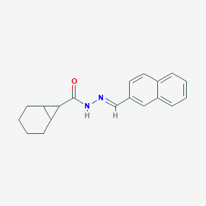molecular formula C19H20N2O B336119 N'-(2-naphthylmethylene)bicyclo[4.1.0]heptane-7-carbohydrazide 