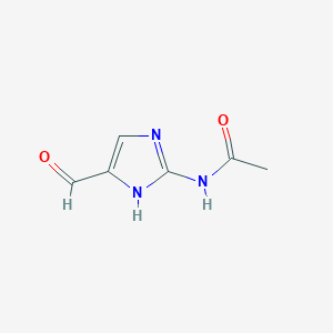 molecular formula C6H7N3O2 B3361207 N-(5-formyl-1H-imidazol-2-yl)acetamide CAS No. 917919-66-5