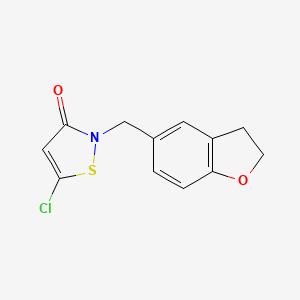 5-Chloro-2-[(2,3-dihydro-1-benzofuran-5-yl)methyl]-1,2-thiazol-3(2H)-one