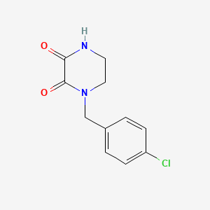 molecular formula C11H11ClN2O2 B3361254 2,3-Piperazinedione, 1-[(4-chlorophenyl)methyl]- CAS No. 918428-80-5
