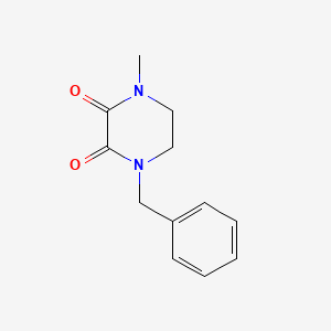 molecular formula C12H14N2O2 B3361259 2,3-Piperazinedione, 1-methyl-4-(phenylmethyl)- CAS No. 918428-84-9