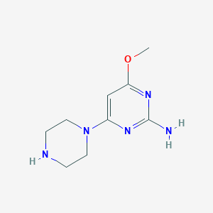 4-Methoxy-6-(piperazin-1-YL)pyrimidin-2-amine