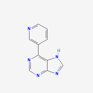 molecular formula C10H7N5 B3361292 6-(Pyridin-3-yl)-7H-purine CAS No. 918537-05-0