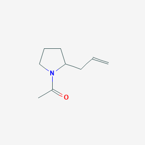 molecular formula C9H15NO B3361293 1-[2-(Prop-2-en-1-yl)pyrrolidin-1-yl]ethan-1-one CAS No. 918631-41-1