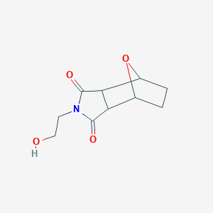 molecular formula C10H13NO4 B3361311 2-(2-Hydroxyethyl)-4,7-epoxy-3a,4,5,6,7,7a-hexahydro-2H-isoindole-1,3-dione CAS No. 91877-89-3